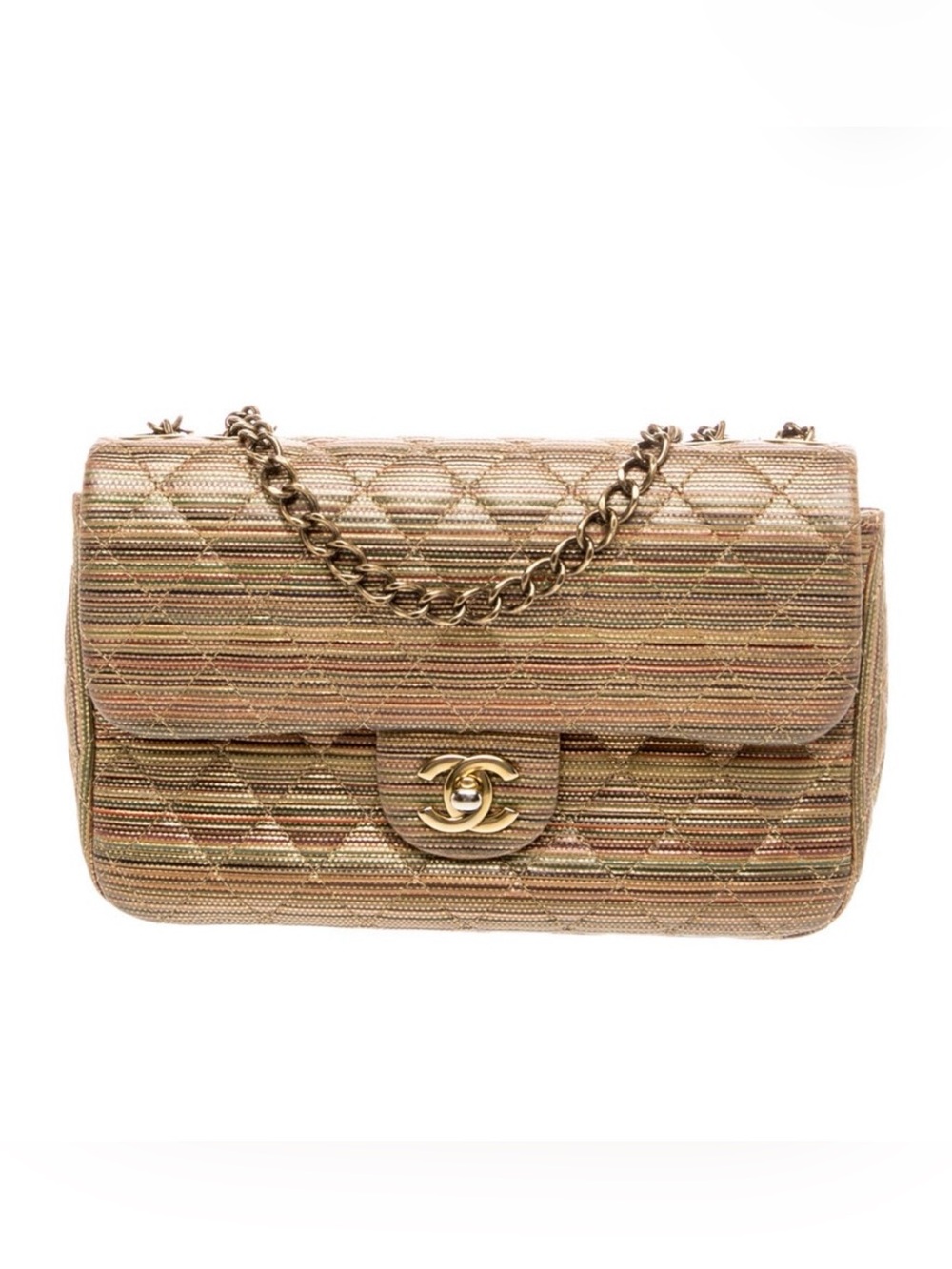 Chanel Paris-Seoul Small Metallic Single Flap Shoulder Bag